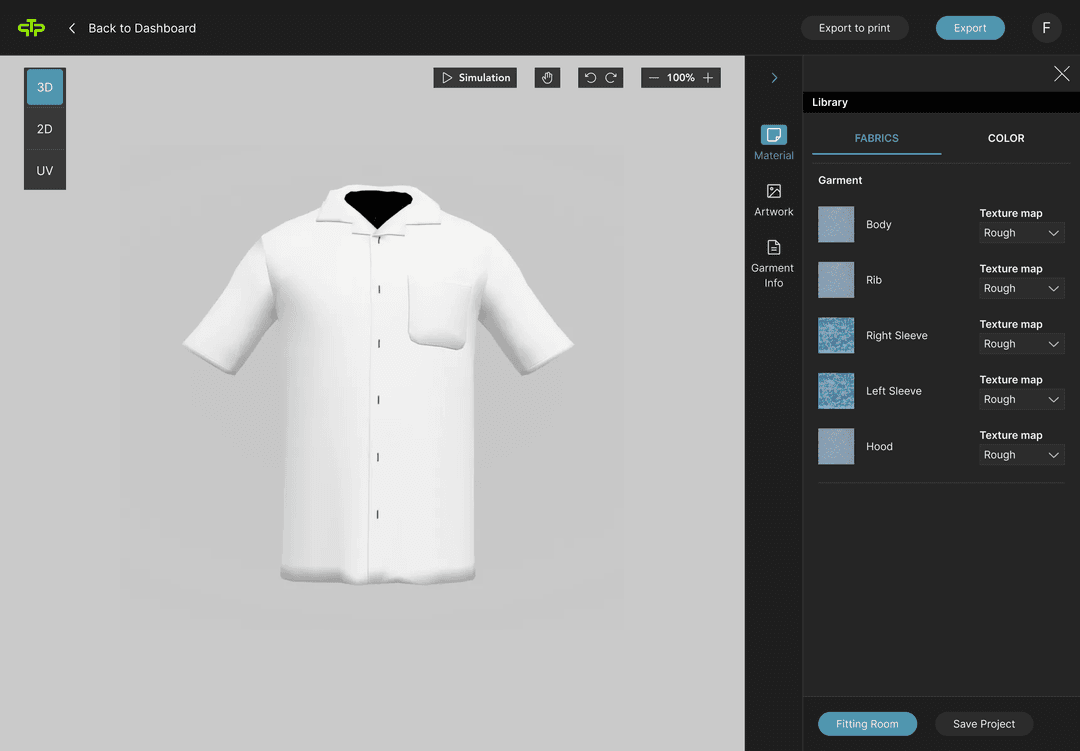 Customization Builder Interface